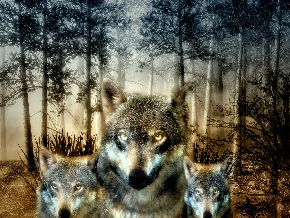 wolf, forest, puppies, wild animal, hunter, carnivores, furry, wildlife, predator, animals, nature, canis lupus, bad wolf, endangered, pack, pack behavior, land
